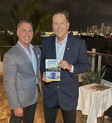 Vern and I with trenches book